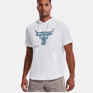 Men's Project Rock Terry Short Sleeve Hoodie XL new